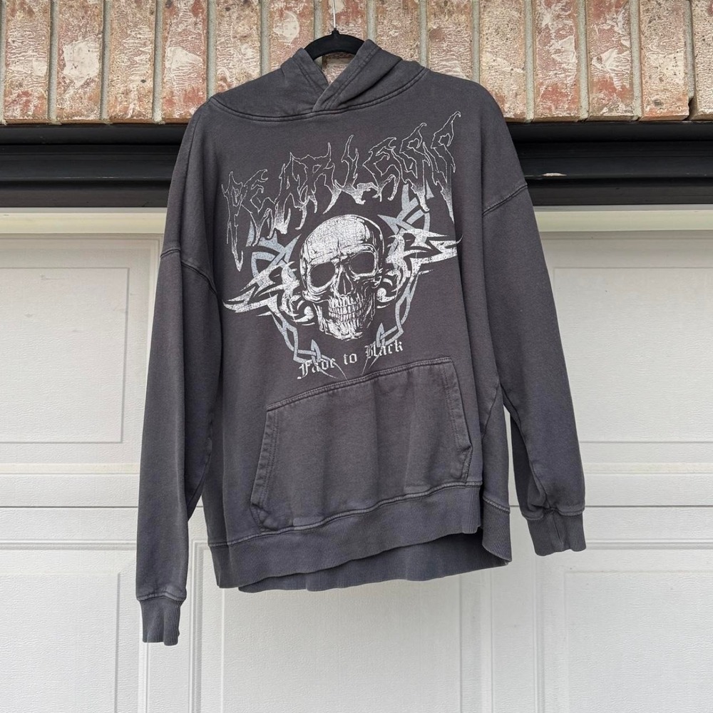 BLACK ARDENE "FADE TO BLACK" Y2K STYLE GRAPHIC TEE